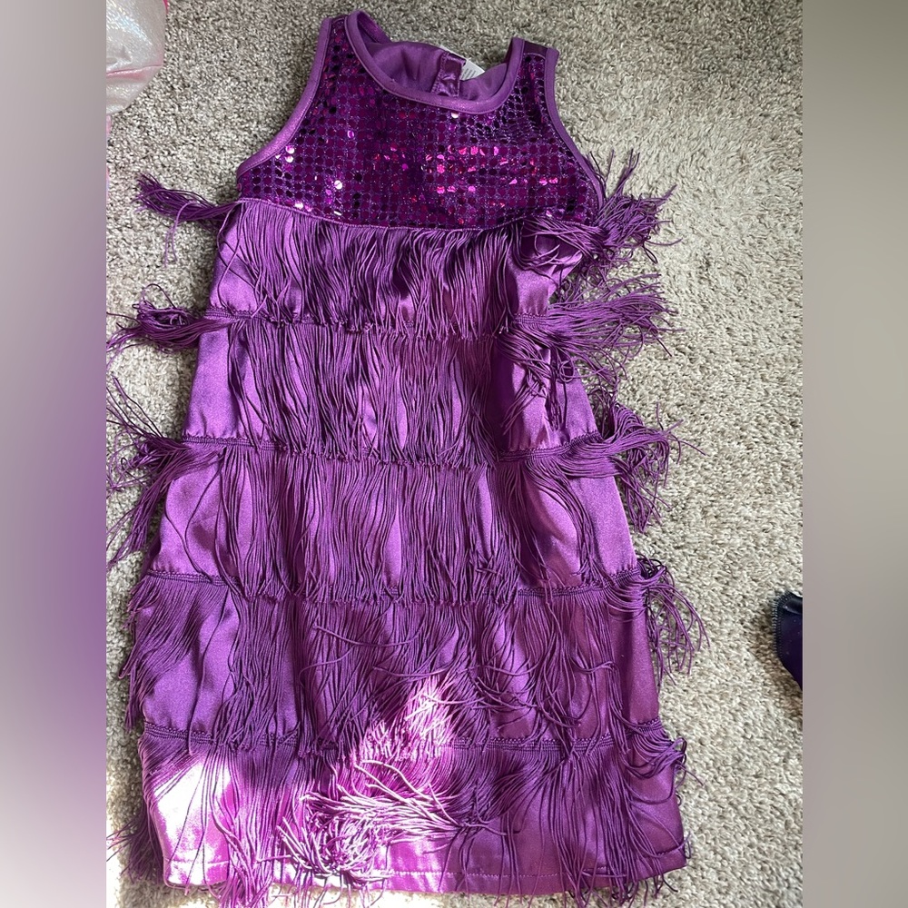 Girls Purple Flapper Costume